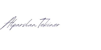 Dr. Alparslan Tekiner imza